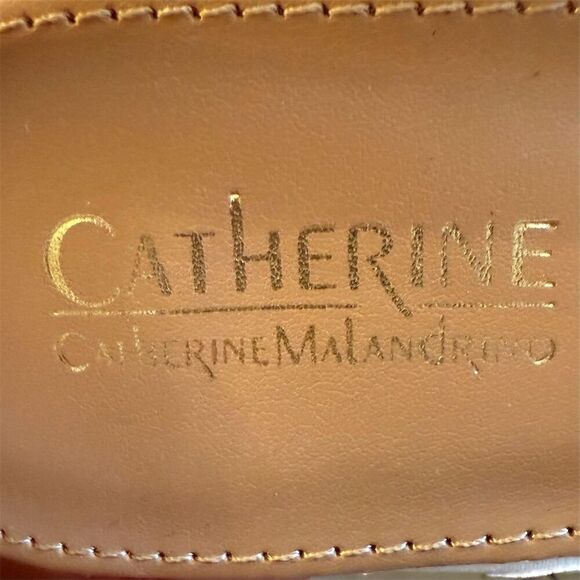 Catherine Malandrino Women's White Ivory Slingback Pumps Size 10 Croc Pattern - Picture 10 of 13